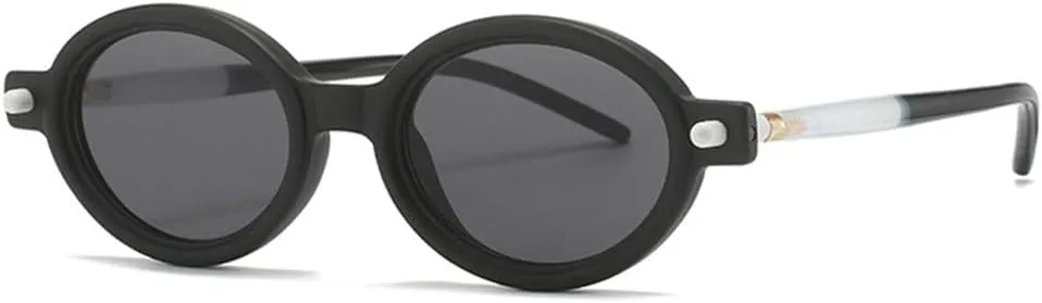 Double Color Women Fashion Sunglasses Shades UV400 Light Gray Men Rivets Sun Glasses