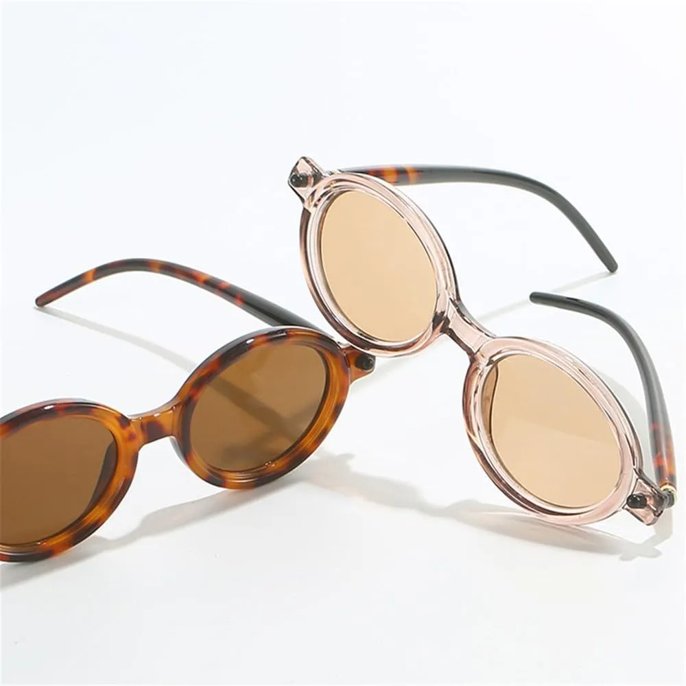 Double Color Women Fashion Sunglasses Shades UV400 Light Gray Men Rivets Sun Glasses
