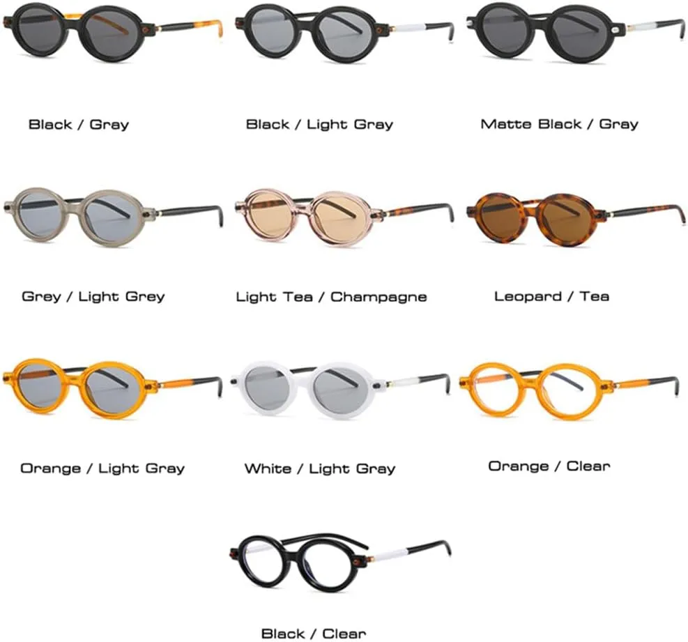 Double Color Women Fashion Sunglasses Shades UV400 Light Gray Men Rivets Sun Glasses