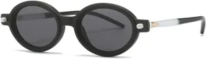 Double Color Women Fashion Sunglasses Shades UV400 Light Gray Men Rivets Sun Glasses