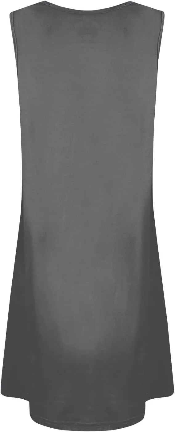 Dresses for Women 2025 Plus Size Mini Dresses Sexy Vacation Sundress with Pockets Sleeveless v Neck Summer Clothes