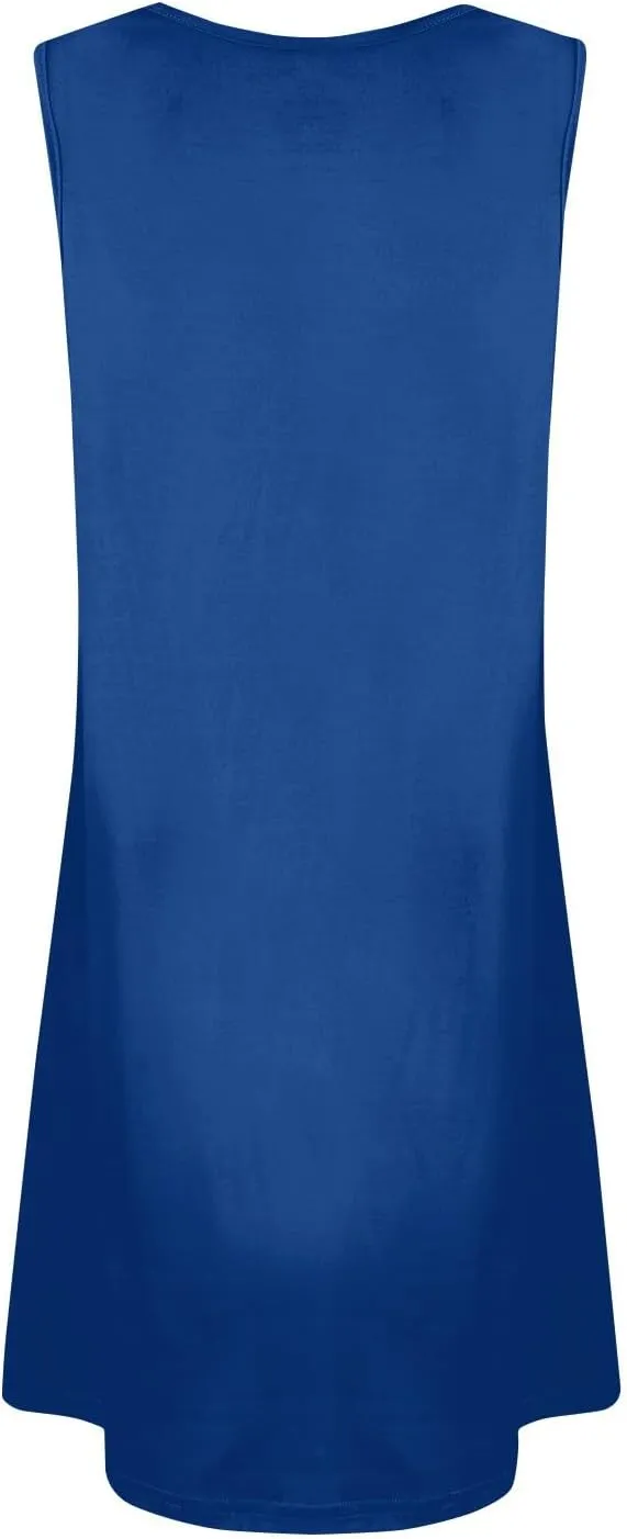 Dresses for Women 2025 Plus Size Mini Dresses Sexy Vacation Sundress with Pockets Sleeveless v Neck Summer Clothes