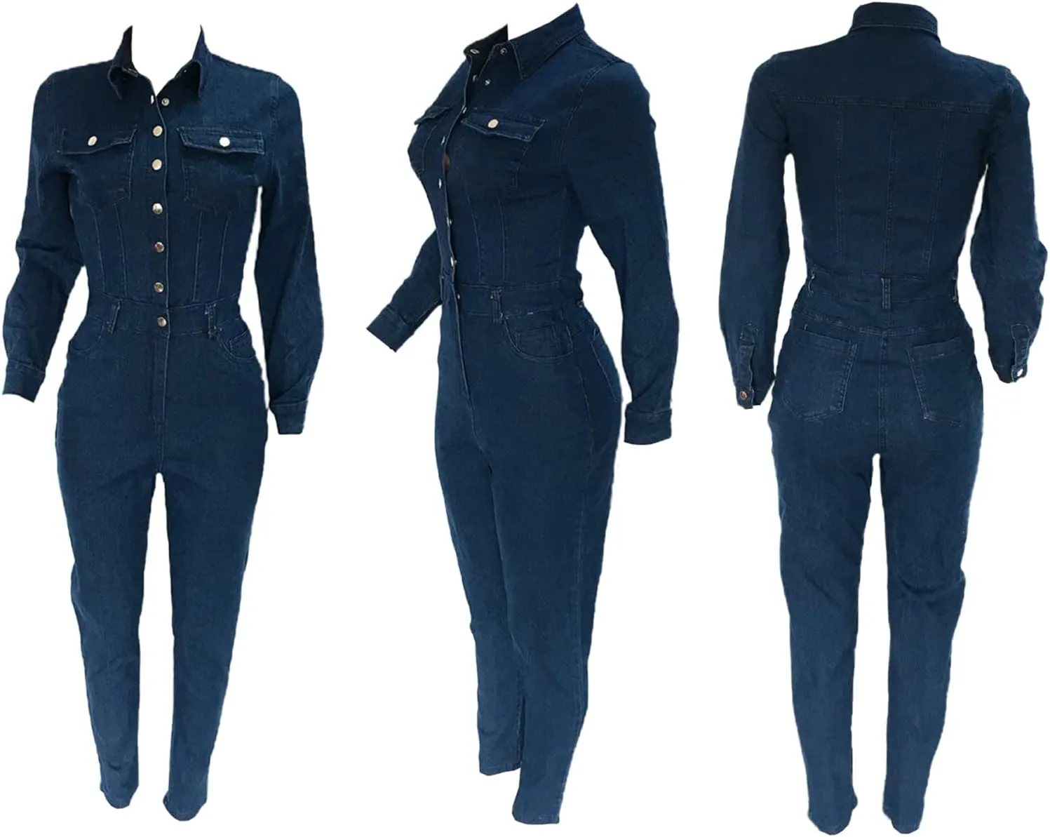 ECDAHICC Womens Sexy Short Sleeve Night Club Denim Jumpsuits Rompers Mini Shorts One Piece Stretchy Rompers with Pocket