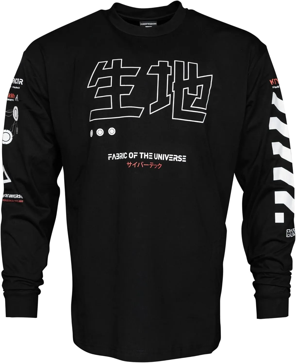 Fabric of the Universe Techwear Graphic Fashion Streetwear Long Sleeve T-Shirt