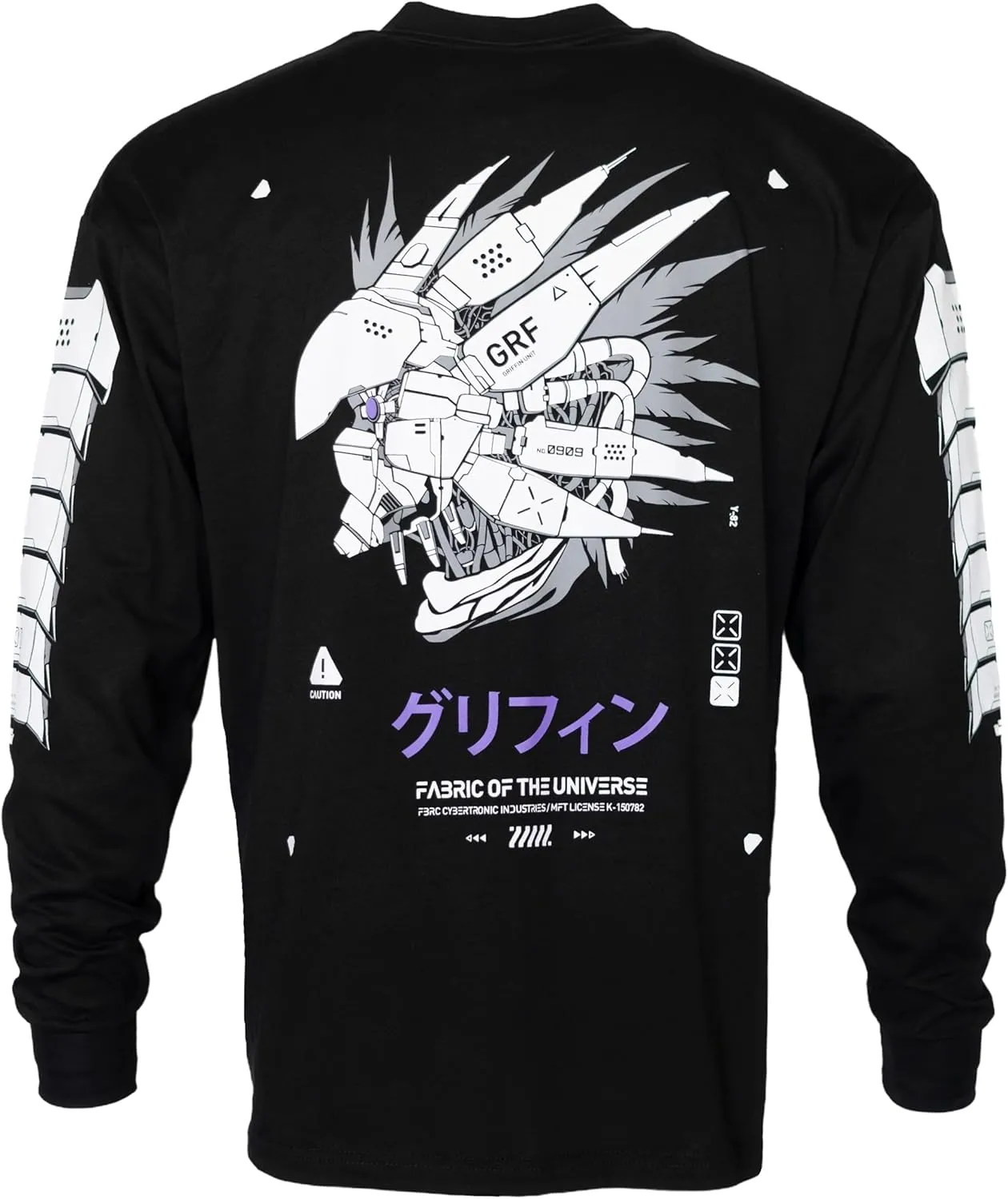 Fabric of the Universe Techwear Graphic Fashion Streetwear Long Sleeve T-Shirt