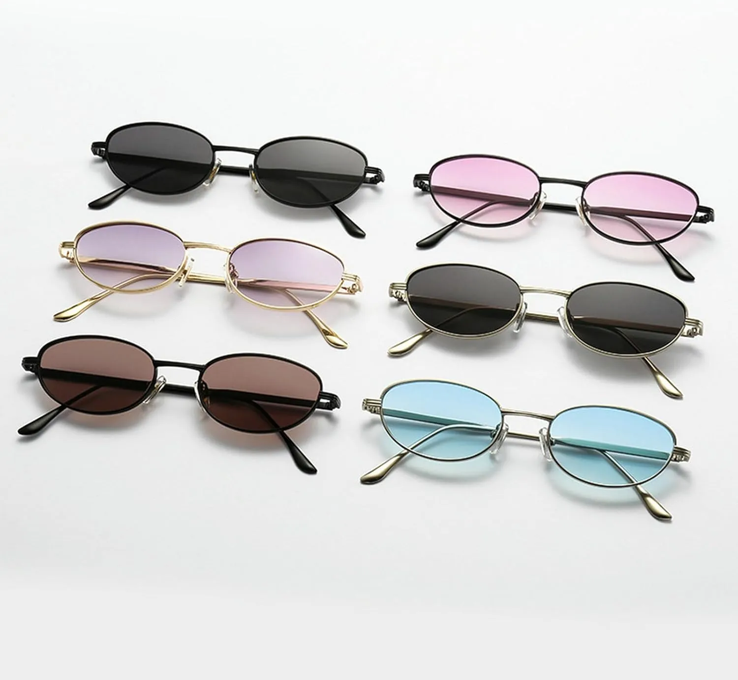 Fashion Small Round Retro Oval Sunglasses Women Vintage Punk Sun Glasses For Men Eyewear Outdoor Shades