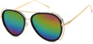 Fashion Sunglasses Men Women Driving Round Vintage Luxury UV400 Mirror Sun Glasses