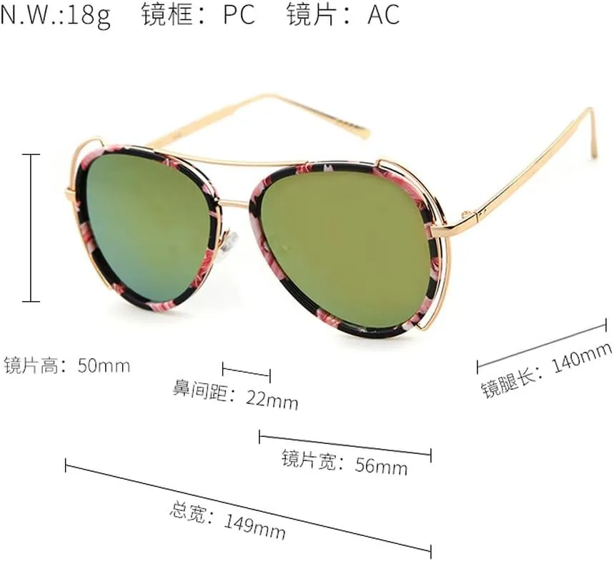Fashion Sunglasses Men Women Driving Round Vintage Luxury UV400 Mirror Sun Glasses