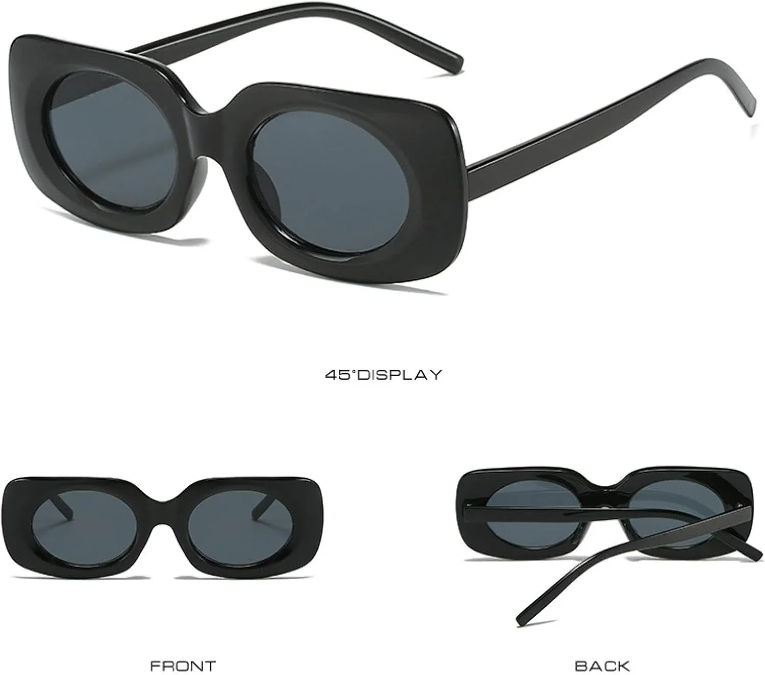Fashion Sunglasses Women and Men Vintage Trendy Small Frame Eyeglasses Summer Traveling Shades Uv400