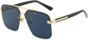 Fashion Sunglasses Women Men Vintage Luxury Double Bridge Shades Outdoors Driving Eyeglasses Uv400