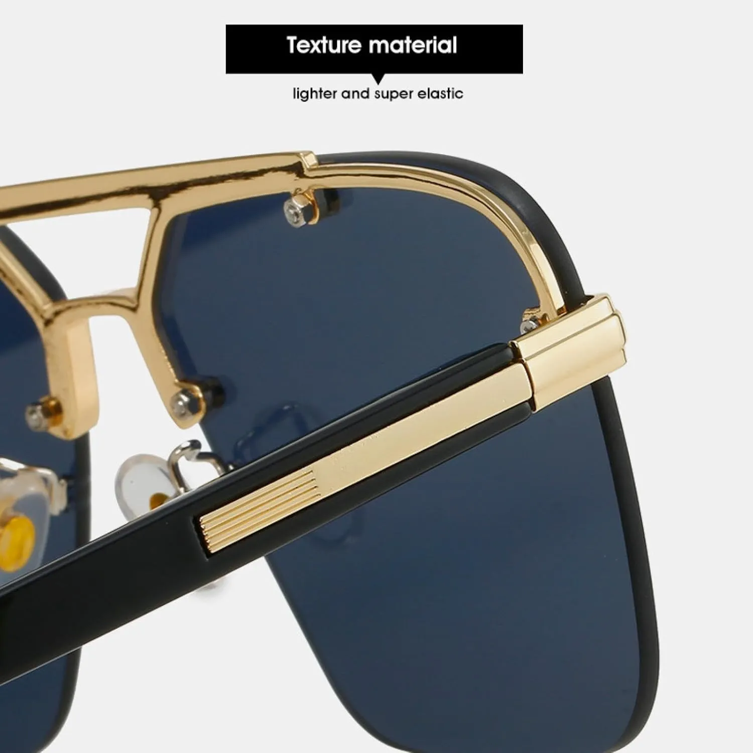Fashion Sunglasses Women Men Vintage Luxury Double Bridge Shades Outdoors Driving Eyeglasses Uv400
