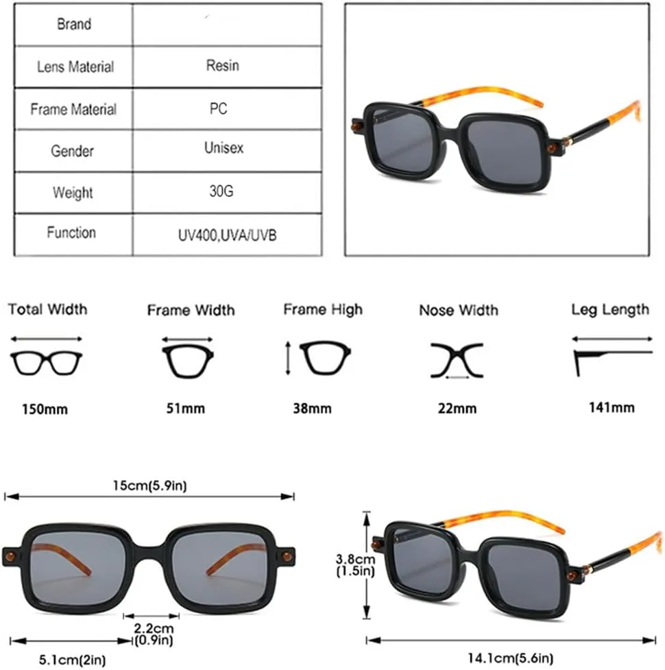 Fashion Sunglasses Women Shades UV400 Vintage Rivets Men Punk Clear Gradient Sun Glasses
