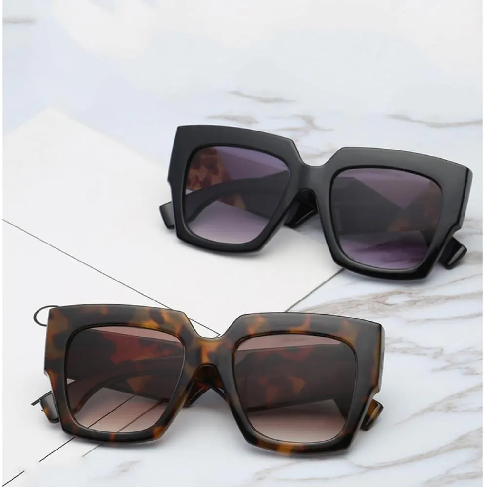 Fashion Sunglasses Women Vintage Big Frame Sun Glasses Female Retro Shades Ladies Eyeglasses UV400