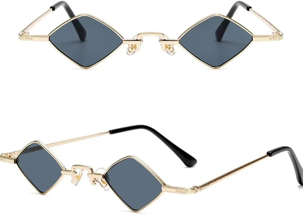 Fashion Sunglasses Women Vintage Metal Small Frame Sun Glasses Female Retro Shades Ladies Punk Eyeglass UV400