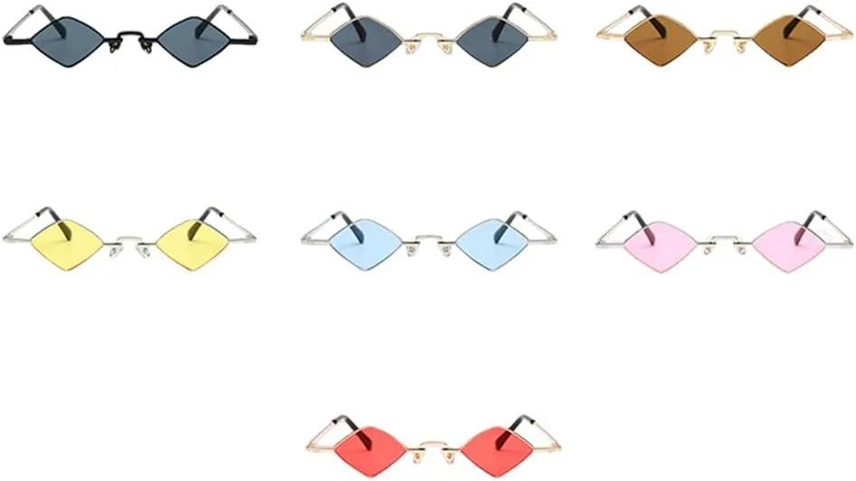 Fashion Sunglasses Women Vintage Metal Small Frame Sun Glasses Female Retro Shades Ladies Punk Eyeglass UV400