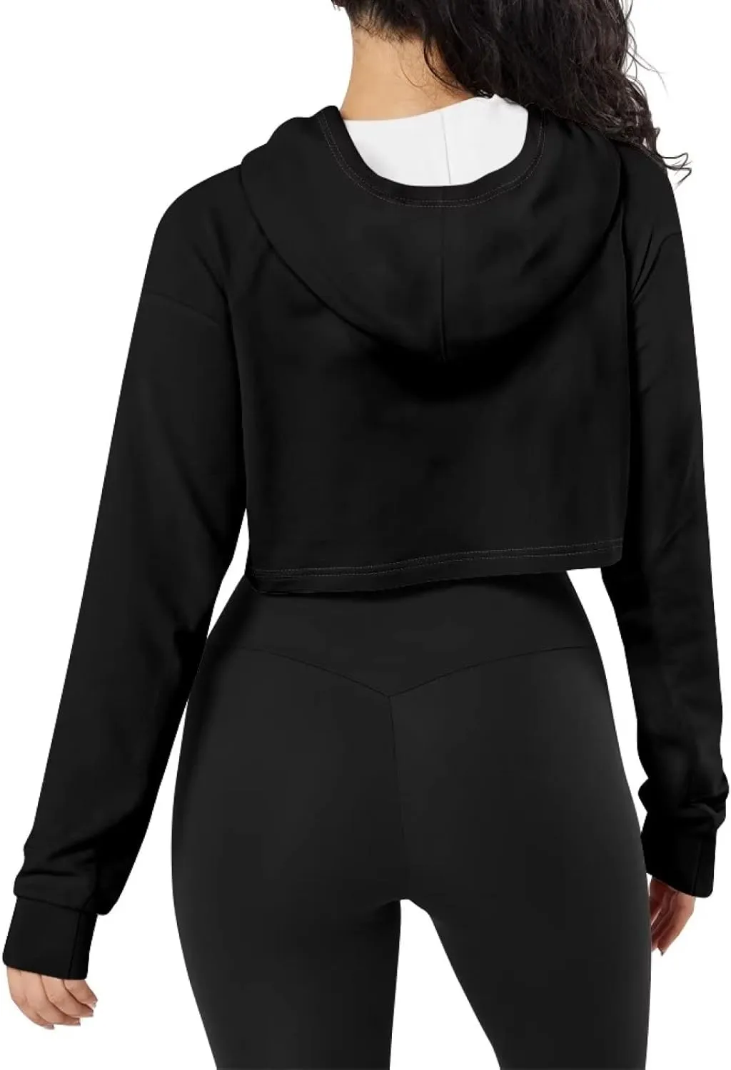 Flashideas Women's Cropped Hoodies Oversized Crop Tops for Women Polyester Fibre