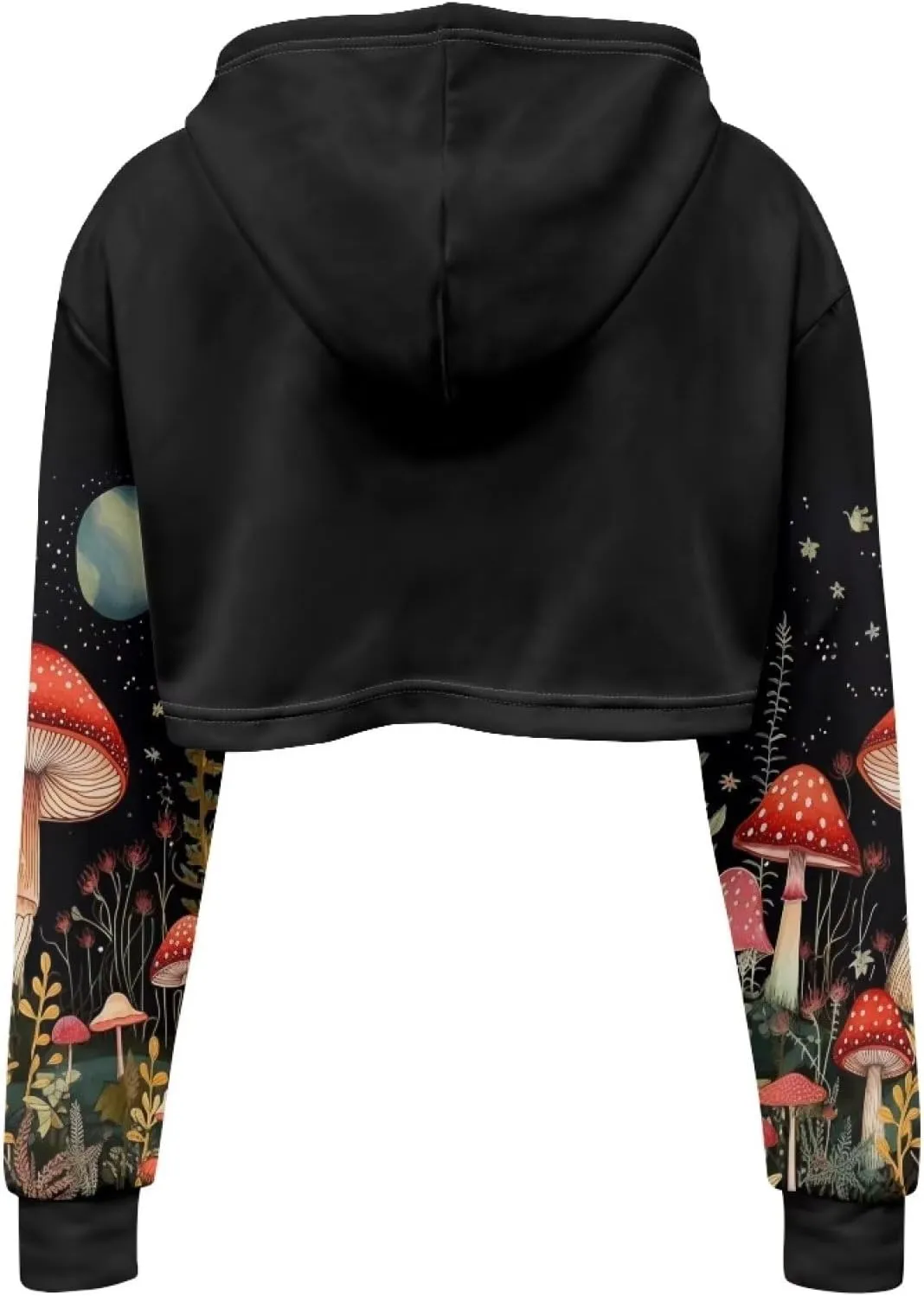Flashideas Women's Cropped Hoodies Oversized Crop Tops for Women Polyester Fibre