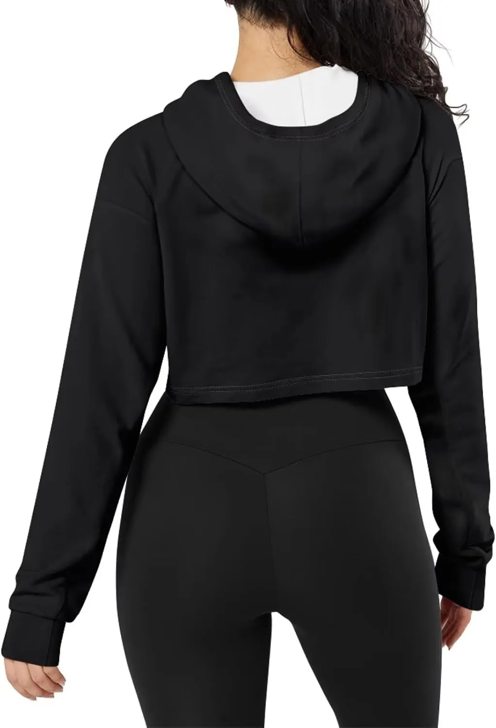 Flashideas Women's Cropped Hoodies Oversized Crop Tops for Women Polyester Fibre