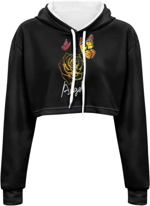 Flashideas Women's Cropped Hoodies Oversized Crop Tops for Women Polyester Fibre