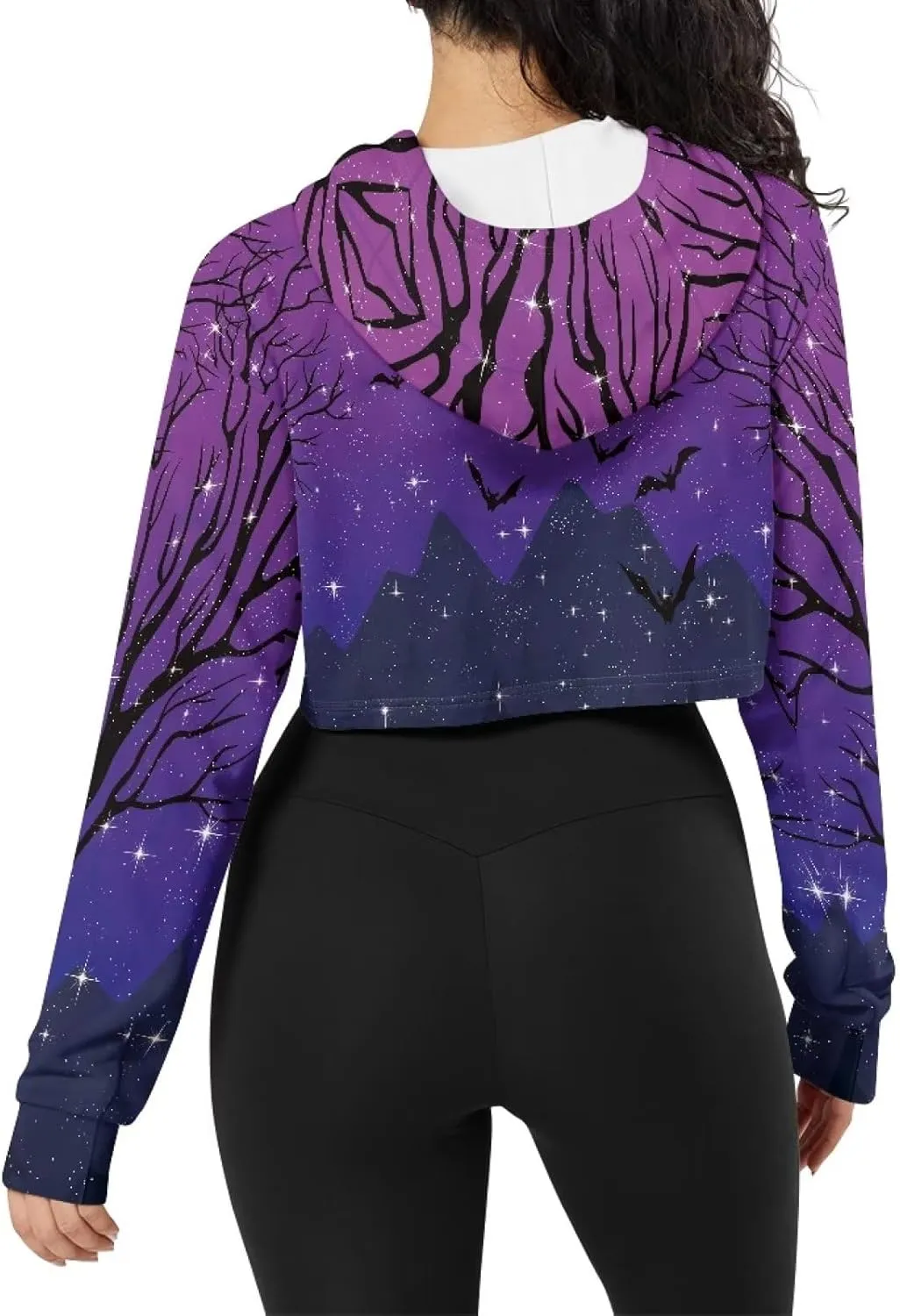 Flashideas Women's Cropped Hoodies Oversized Crop Tops for Women Polyester Fibre