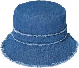 Frayed Bucket Hats Beach Sun Hats for Women Foldable Wide Brim Cotton Hats Outdoor Summer Beach Headwear