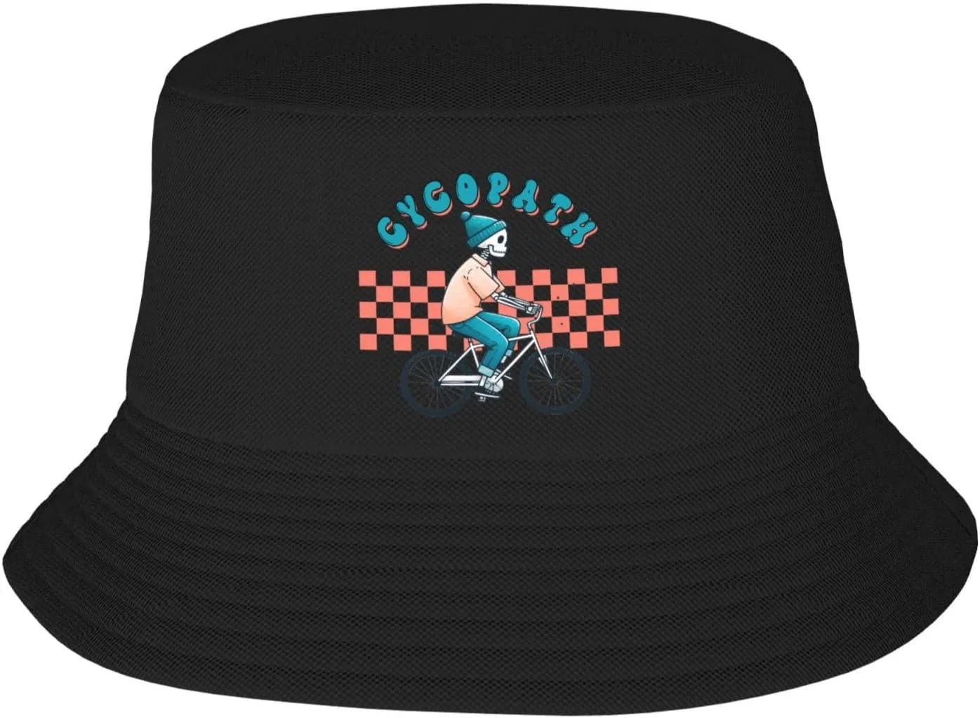 Funny Skeleton Staying Alive Sunflower Bucket Hats Fashion Sun Cap Packable Fisherman Hat for Women and Men