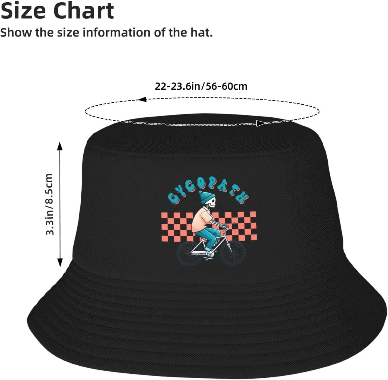 Funny Skeleton Staying Alive Sunflower Bucket Hats Fashion Sun Cap Packable Fisherman Hat for Women and Men
