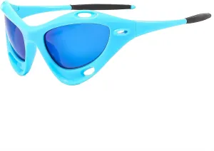 Futuristic Sunglasses for Women Men Y2K Wrap Around Fashion Sunglasses Tech Sense Cyberpunk Visor Shades