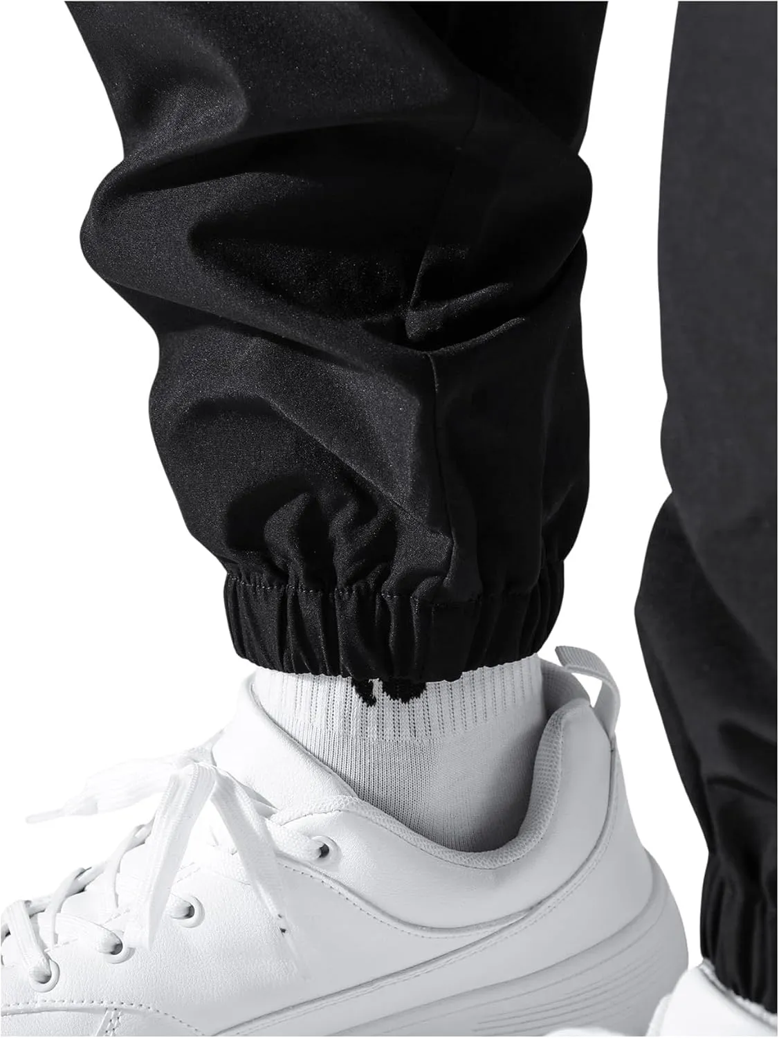 GORGLITTER Men's Cargo Joggers Streetwear Techwear Pants Workout Trousers with Multi Pockets