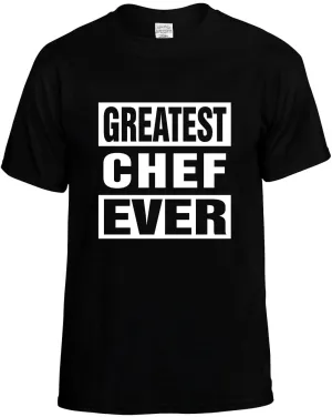 Greatest Chef Ever Unisex T-Shirt Novelty Graphic Tee Shirt