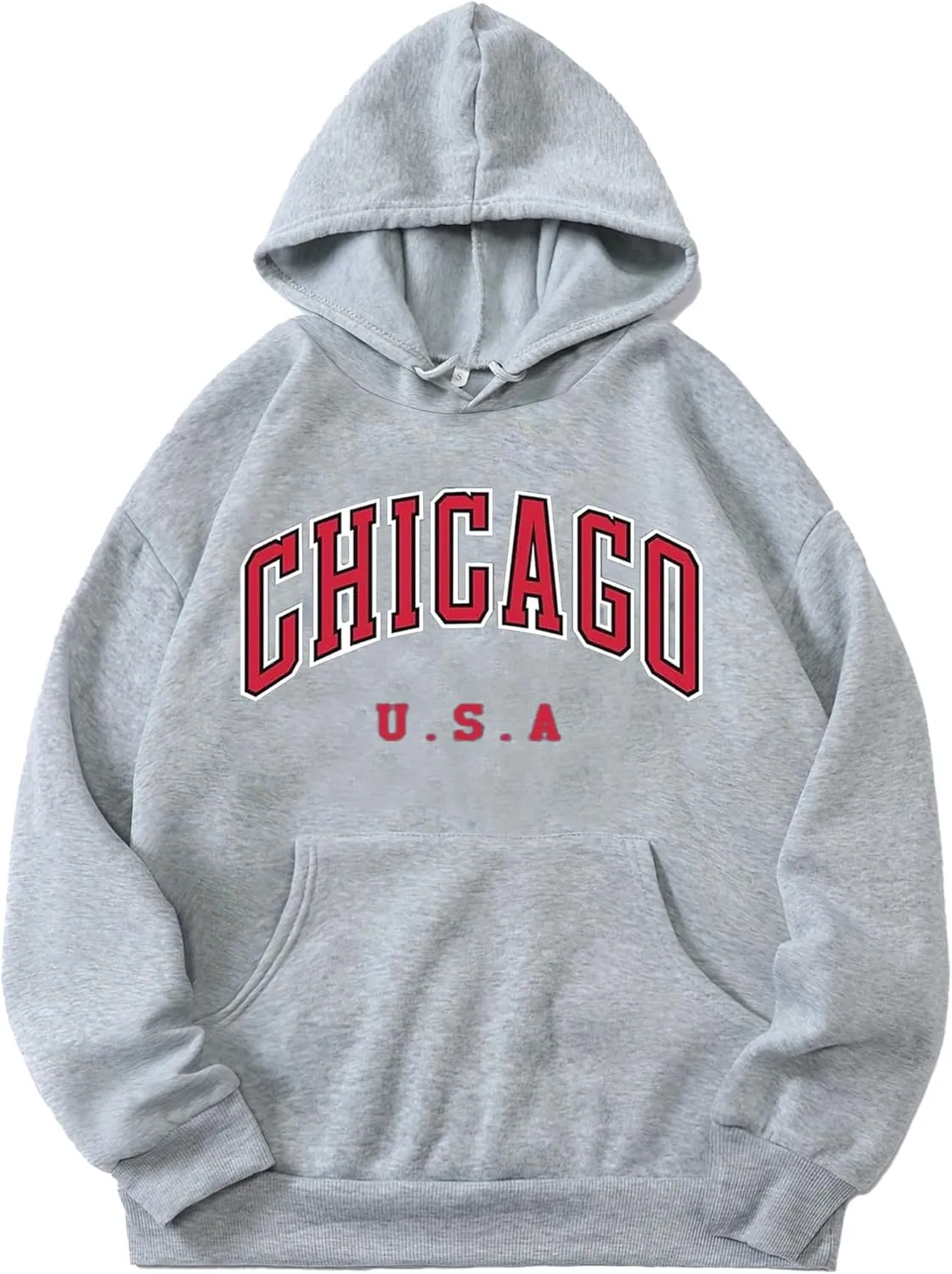 Hilinker Womens Graphic Hoodies Drawstring Long Sleeve Sweatshirt with Pocket Pullover