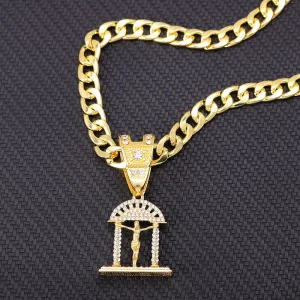 Hip Hop Jesus Christ Cross Pendant Necklac