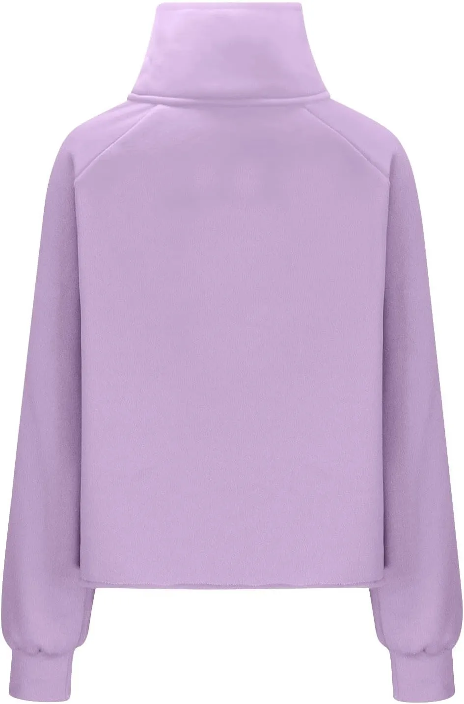 Hoodies Sweatshirts for Women 2024 Casual Long Sleeve Cropped Tops Loose Full and Half Zip up Hooded Sweatshirt with Pocket