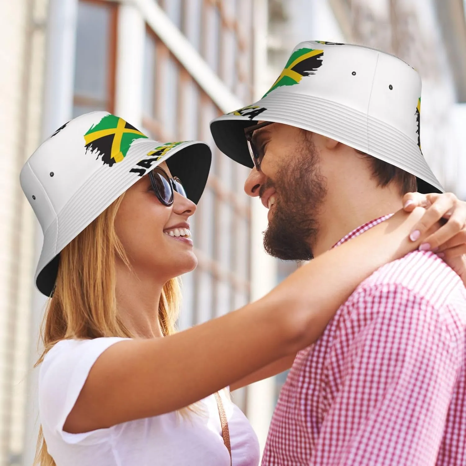Jamaica Flag Bucket Hats for Mens Woman Packable Outdoor Travel Fisherman Hat Summer Beach Sun Protection Hat