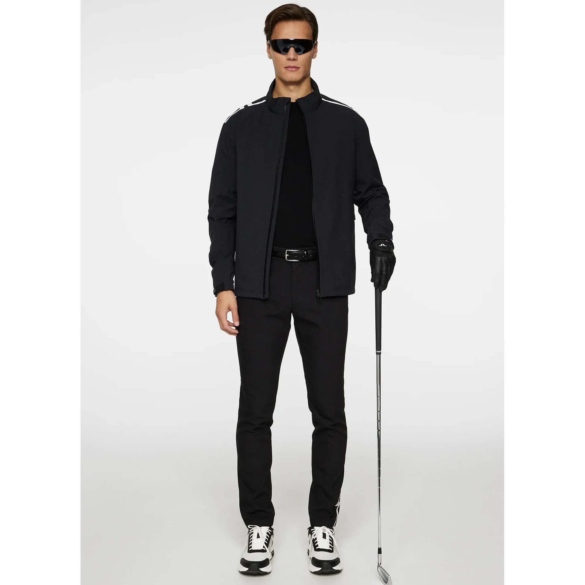 J.Lindeberg  Arvid Waterproof Rain Golf Jacket - Black