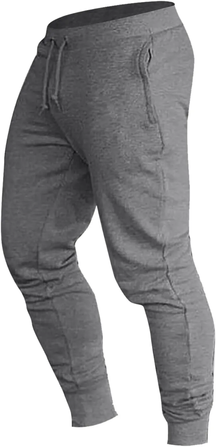 Joggers for Men Cargo,Men's Stretch Active Casual Fleece Pants Slim Fit Regular Pant with Pocket