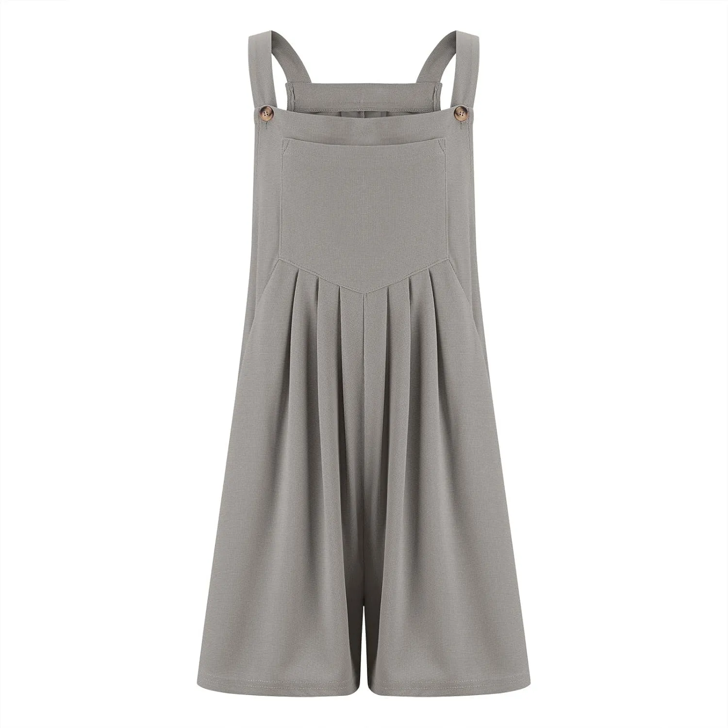 Jumpsuits for Women Summer Casual Sleeveless Bib Short Overalls Adjustable Strap Loose Beach Rompers Outfits with Pocket