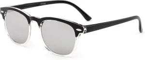 Kids Two Tone Sunglasses Flash Mirror Lens for Girls Boys UV Protection