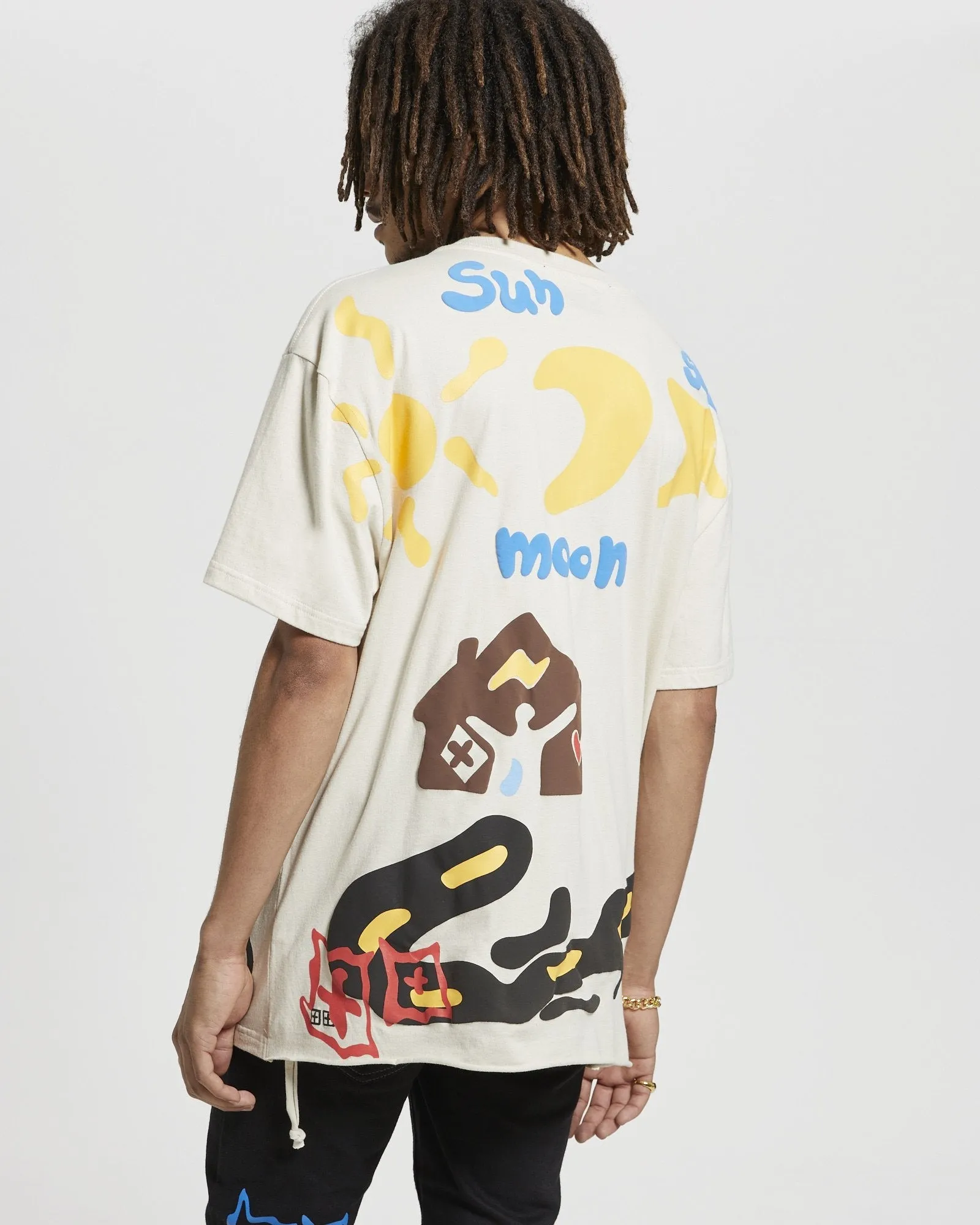 KSUBI JUMP BIGGIE SS TEE ECRU Mens Apparel