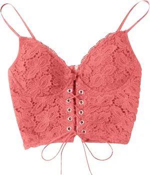 Lace Bralette for Women Sexy Spaghetti Strap Breathable Tank Top V Neck Push up Slim Fit Basic Vest Women Sport Bras