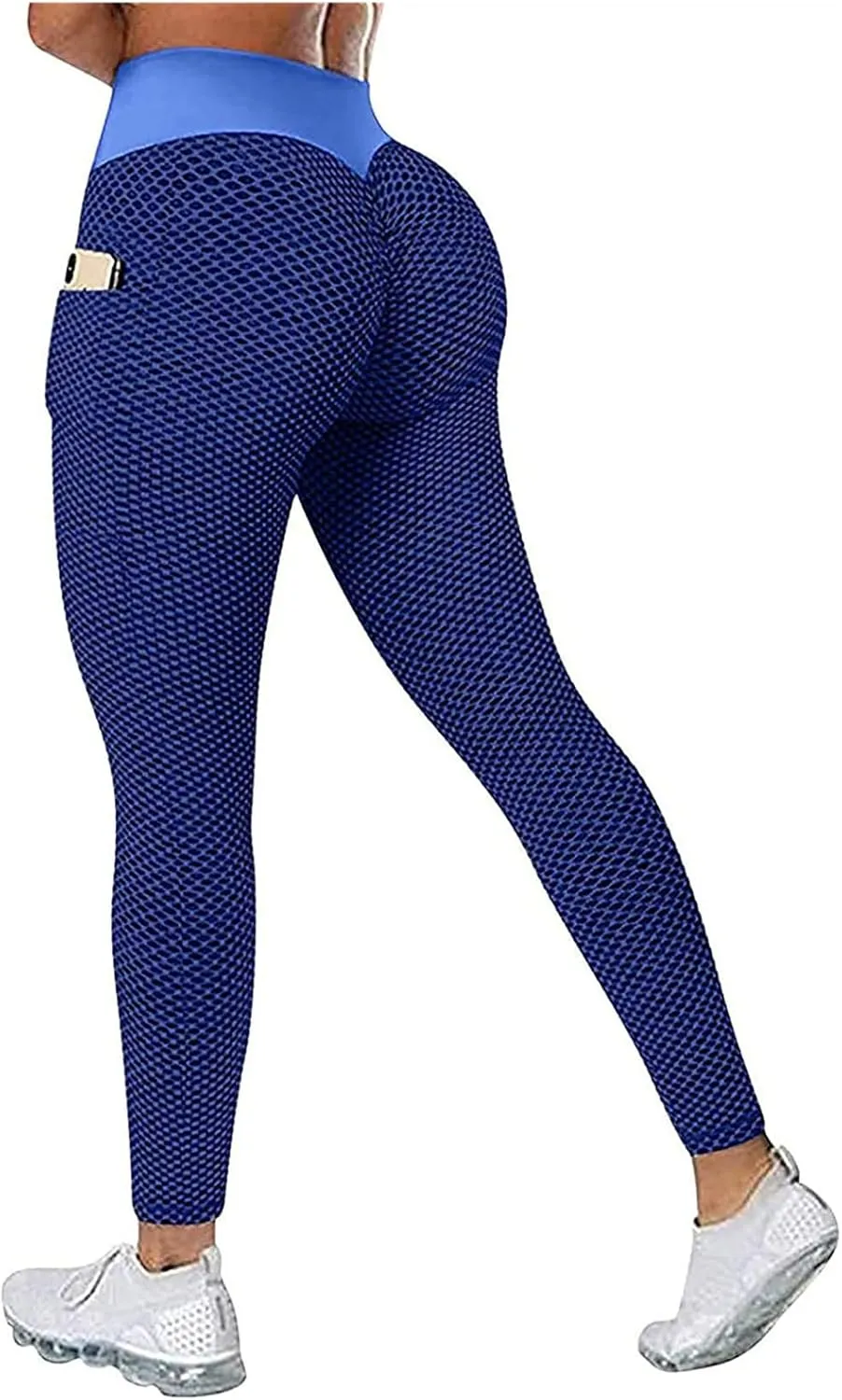 Ladmiple 2PCS Leggings for Women with Pockets Butt Lift Scrunch Booty High Waist Tummy Control Workout Yoga Pants Gym Tights