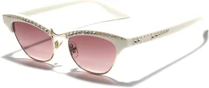 laureles Sparkling Rhinestone Cat Eye Sunglasses Women Men Vintage Leopard Bling Crystal Sun Glasses Female