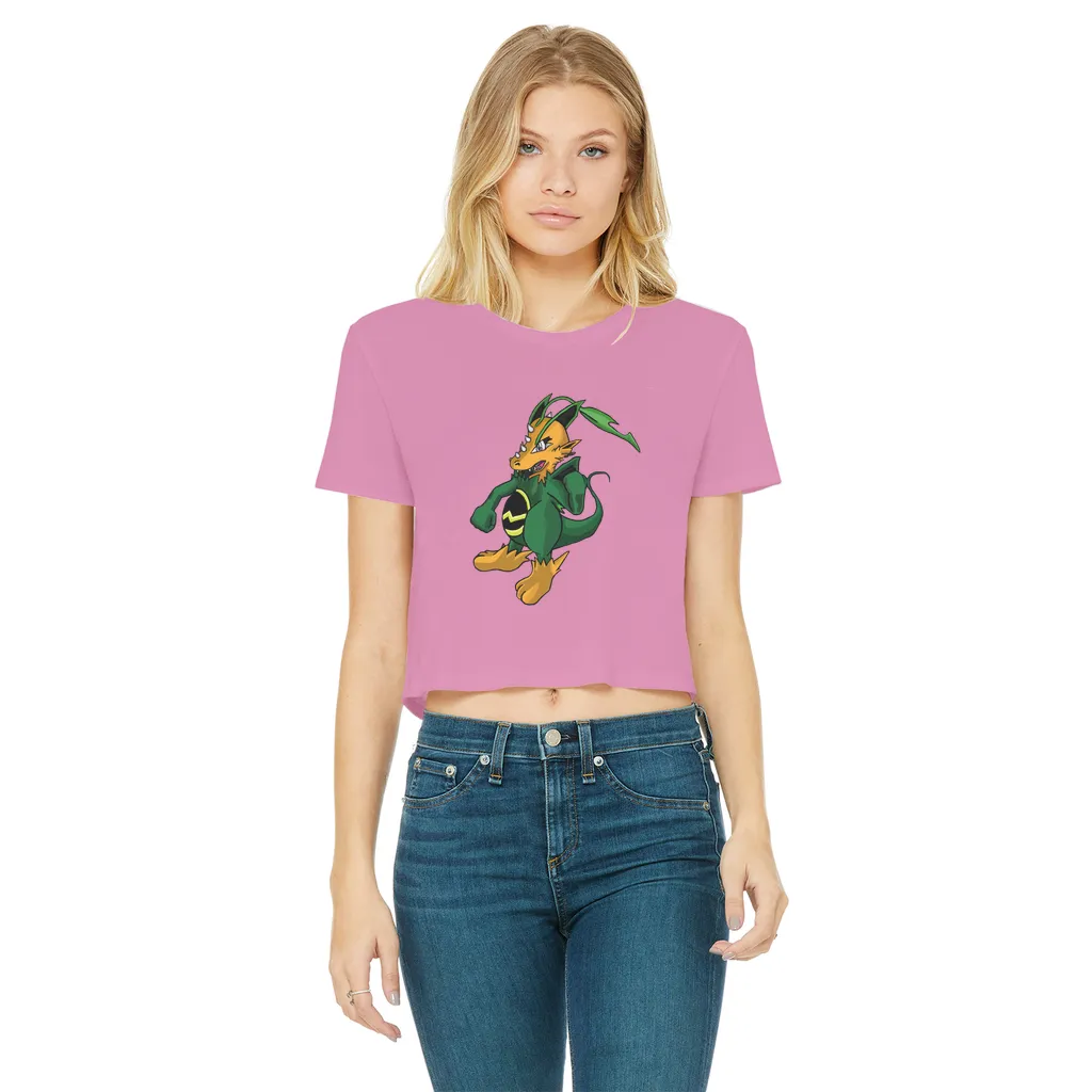 Ledino Classic Women's Cropped Raw Edge T-Shirt