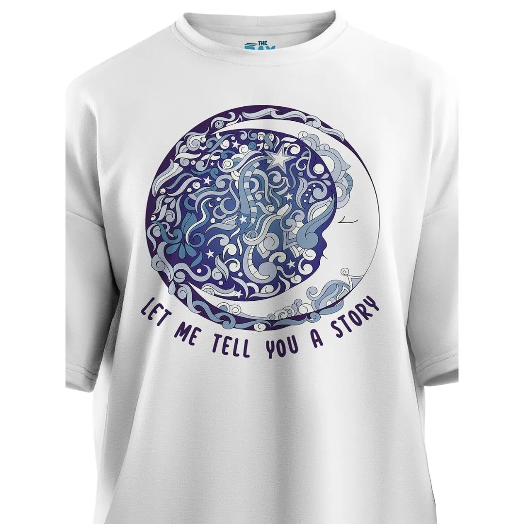 Let me tell you a story Women's Mandala Oversized T-Shirt