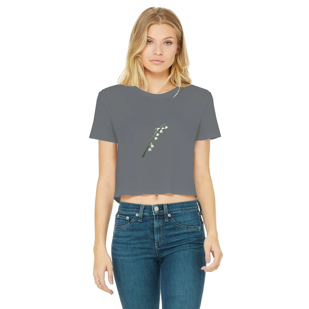 Lilly Classic Women's Cropped Raw Edge T-Shirt