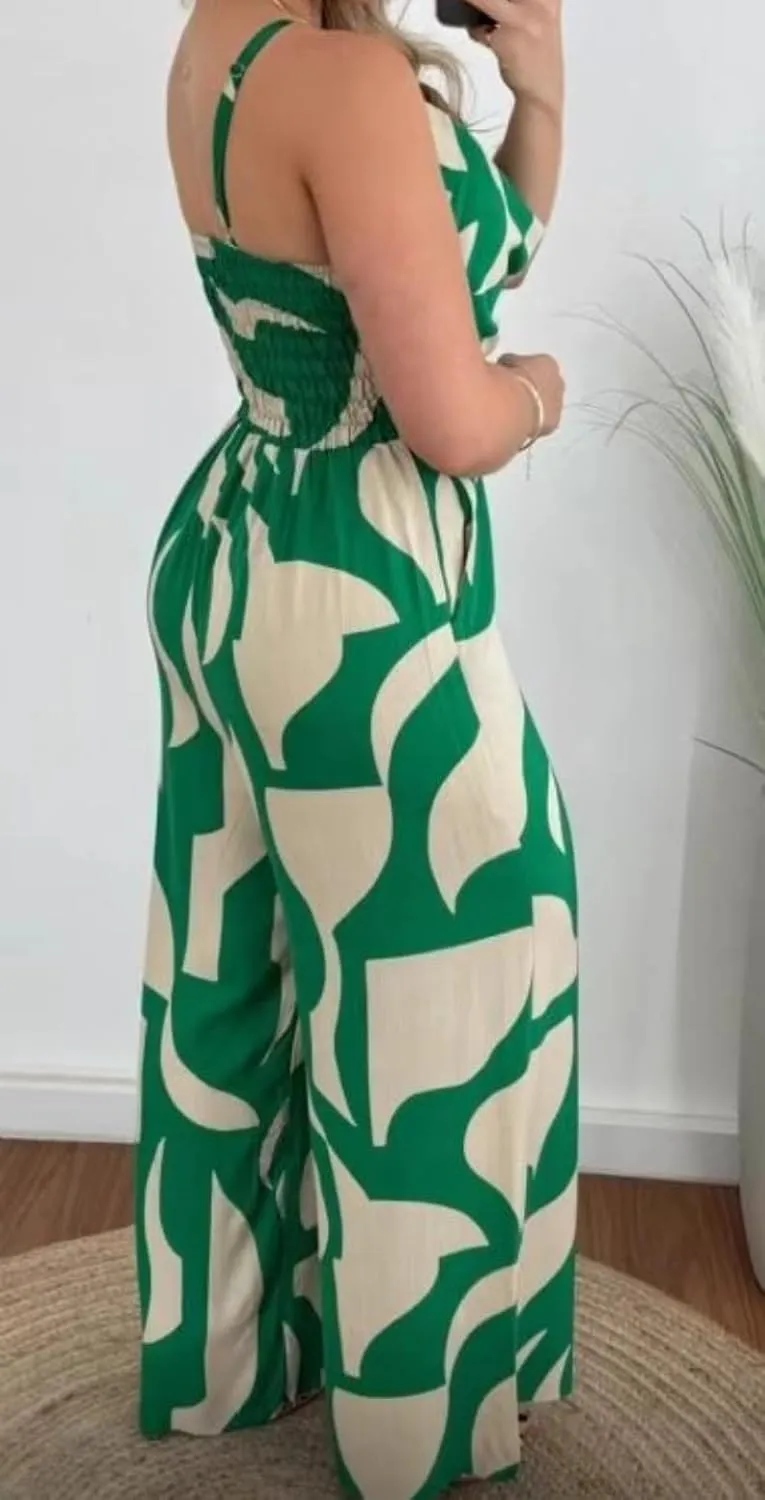 LIXINGHEITANG Womens summer beach jumpsuits waisted slim chiffon pants long trousers thin