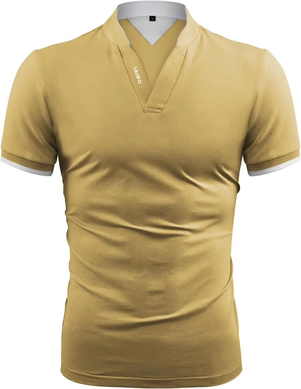 LOGEEYAR Mens Fashion Polo Henley Shirts Short/Long Sleeve Casual T-Shirts Slim Fit Cotton Polo Shirts for Men