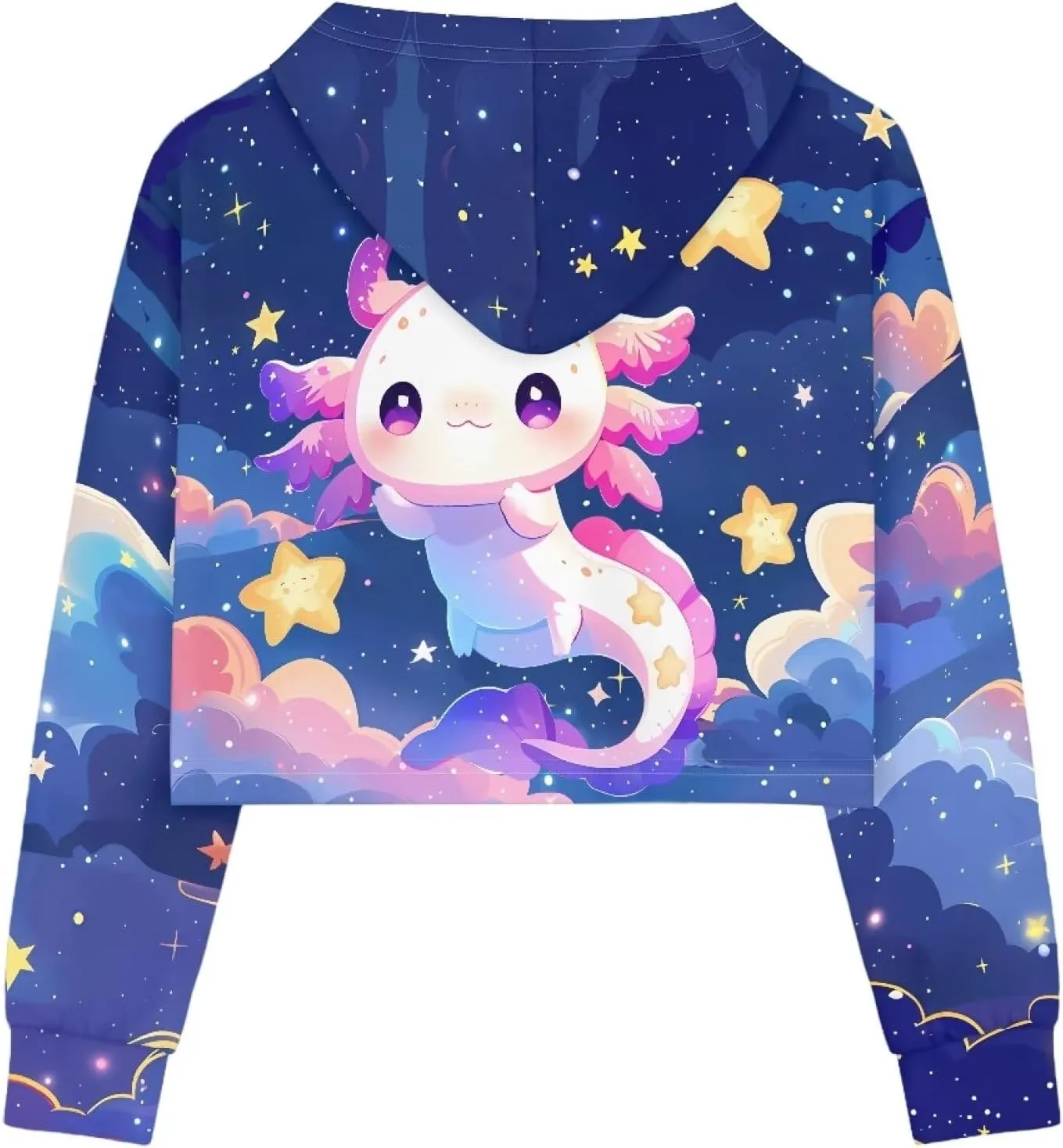 Long Sleeve Crop Tops for Girls 5-14Years Kids Hoodies & Sweatshirt