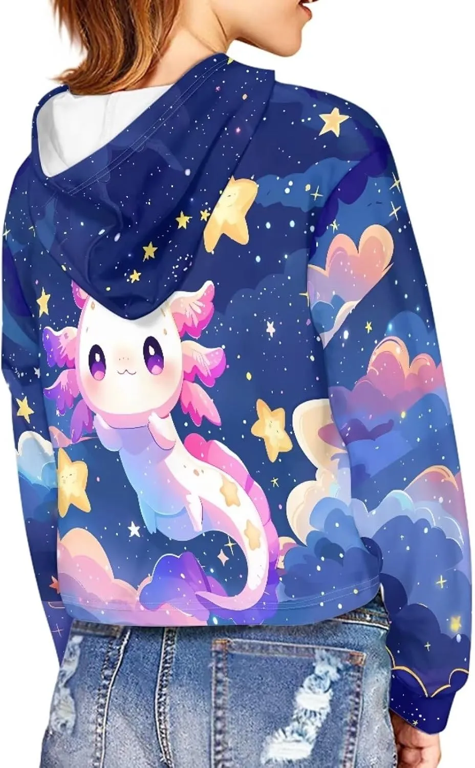 Long Sleeve Crop Tops for Girls 5-14Years Kids Hoodies & Sweatshirt