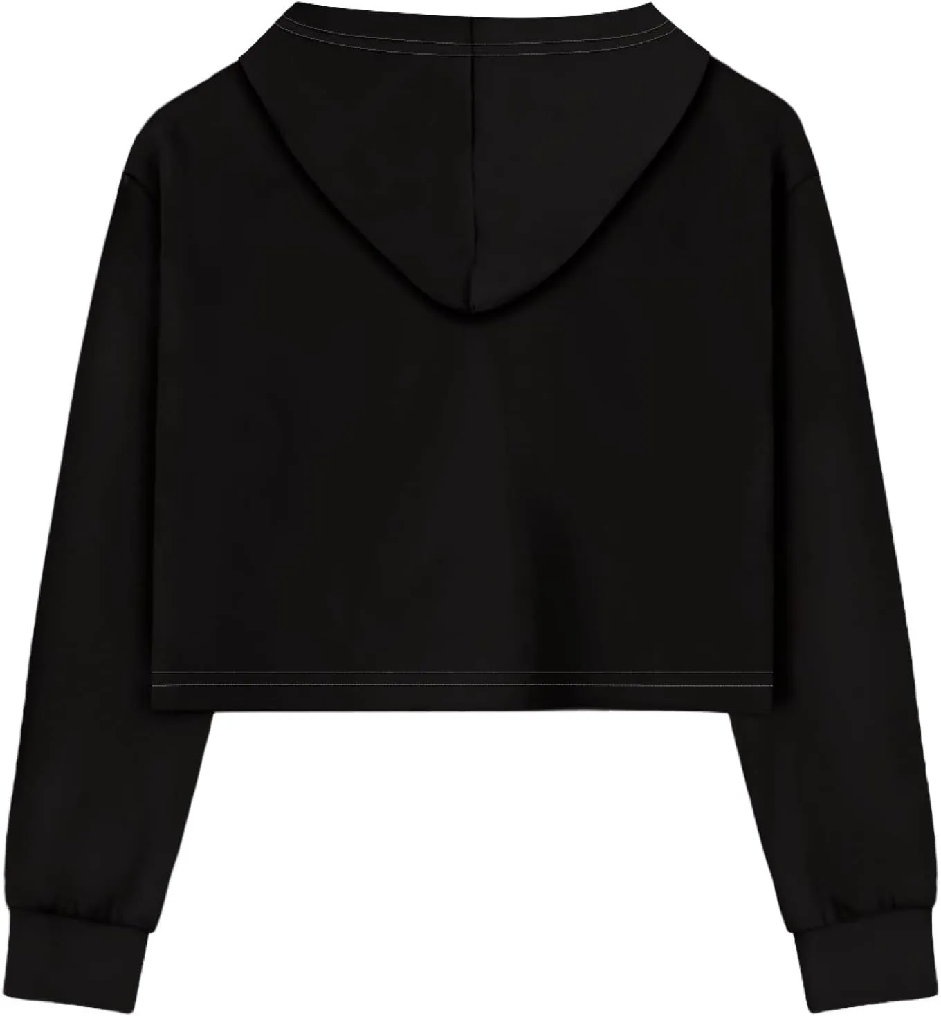 Long Sleeve Crop Tops for Girls 5-14Years Kids Hoodies & Sweatshirt